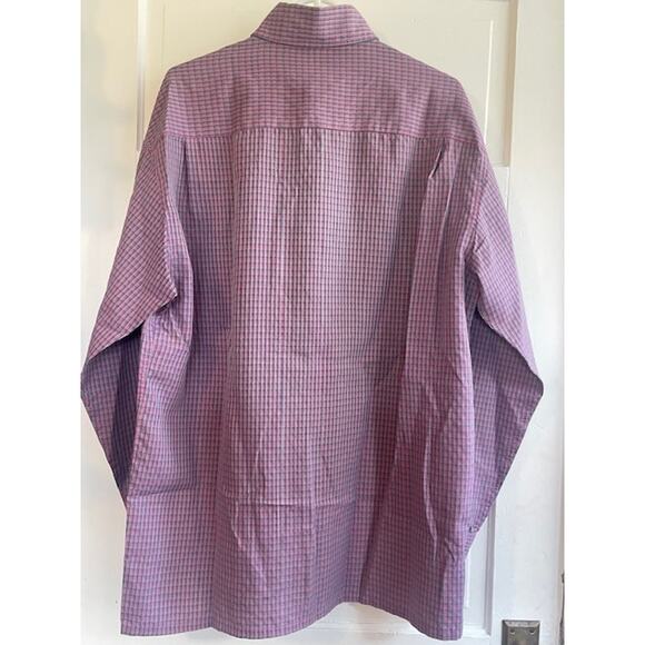 Bugatchi Uomo Mens Size Large Long-Sleeve Button Down Shirt Plaid - Picture 2 of 6